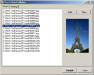 Photo2Web Publisher screenshot